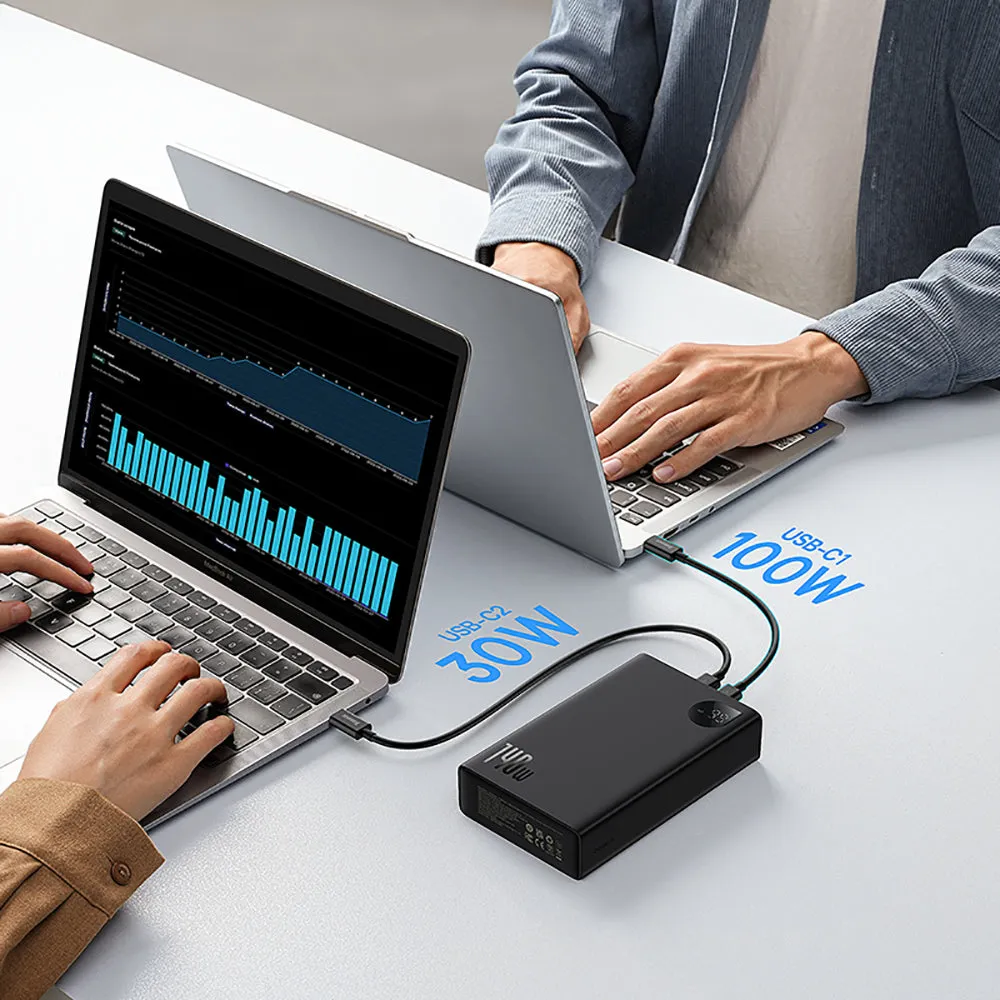 Baseus Adaman Digital Display Fast Charging Power Bank 24000mAh 140W - Starry Black, Overseas Edition