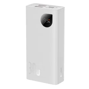 Baseus Adaman2 Digital Display Fast Charge Power Bank 10000mAh 30W - White