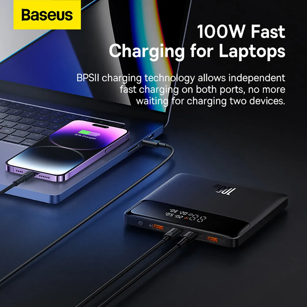 Baseus Blade High Power Digital Display Fast Charge Power Bank HD Edition 20000mAh 100W - Black