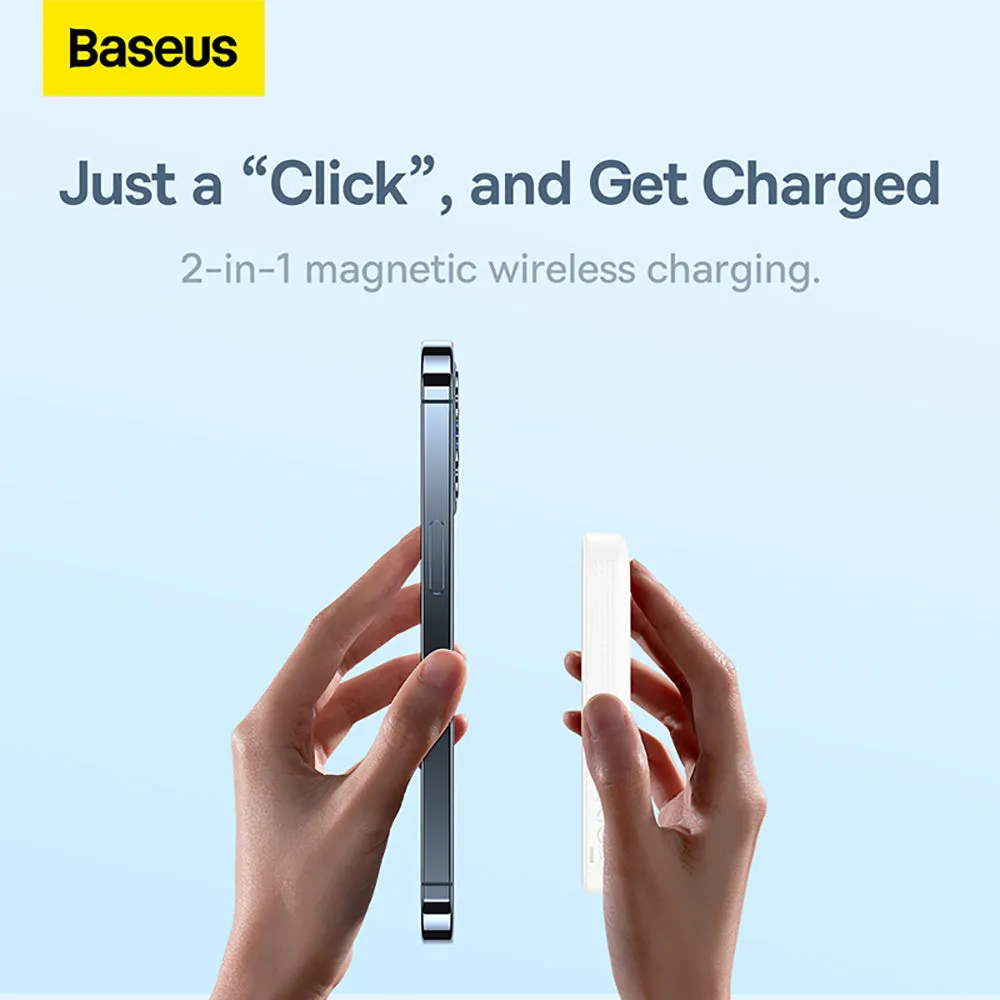Baseus Magnetic Mini Air Wireless Fast Charging Power Bank 6000mAh 20W - Starlight White