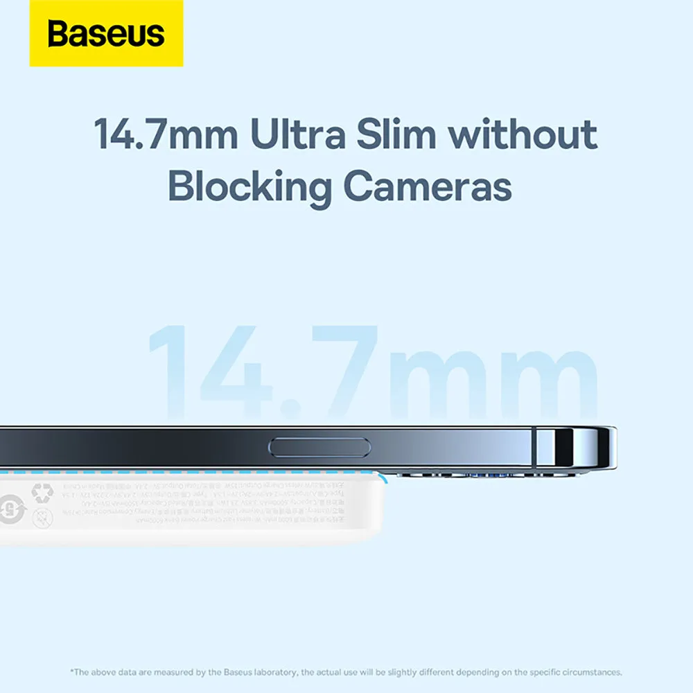 Baseus Magnetic Mini Air Wireless Fast Charging Power Bank 6000mAh 20W - Starlight White