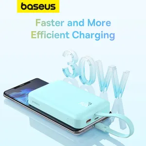 Baseus Magnetic Mini Wireless Fast Charging Power Bank Type-C 10000mAh 30W Mint Green