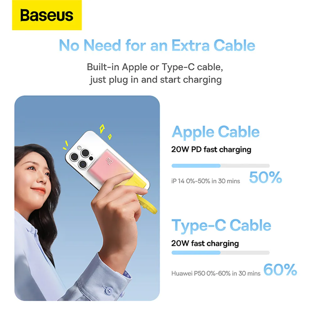 Baseus Popsicle Power Bank Type-C Version 5200mAh 20W - Starry Yellow