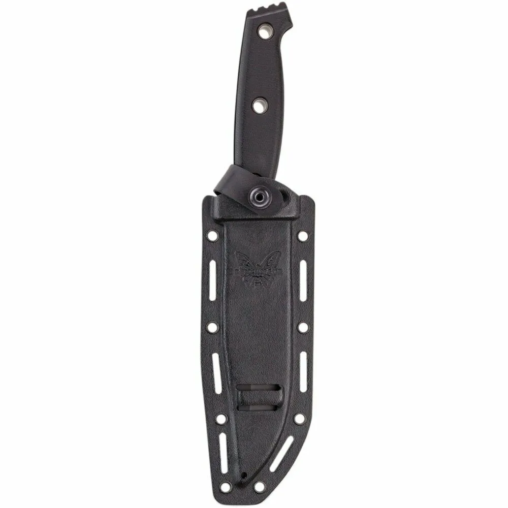 Benchmade 119 Sibert Arvensis Black G-10 Fixed Blade Knife