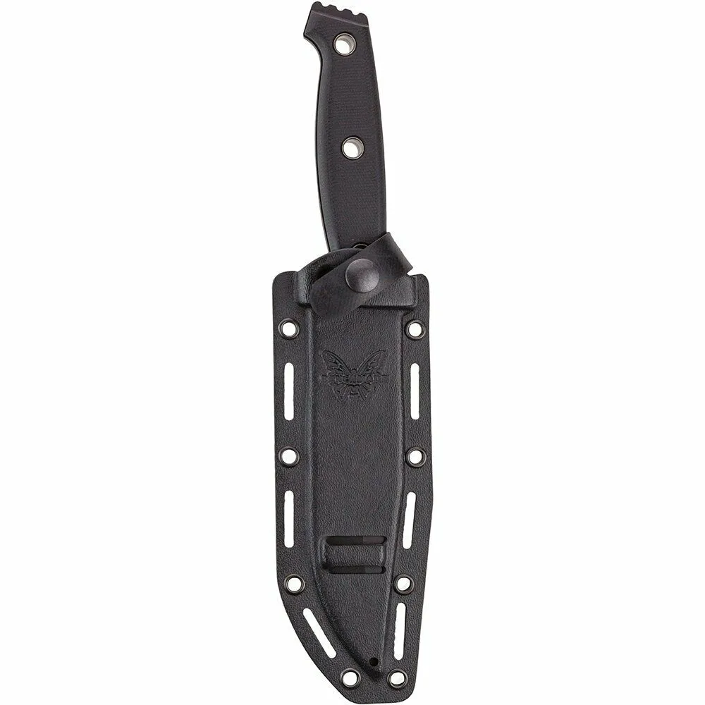 Benchmade 119 Sibert Arvensis Black G-10 Fixed Blade Knife