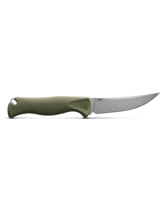 Benchmade 15505 Meatcrafter Dark Olive Santoprene 4.01" Fixed Blade Knife