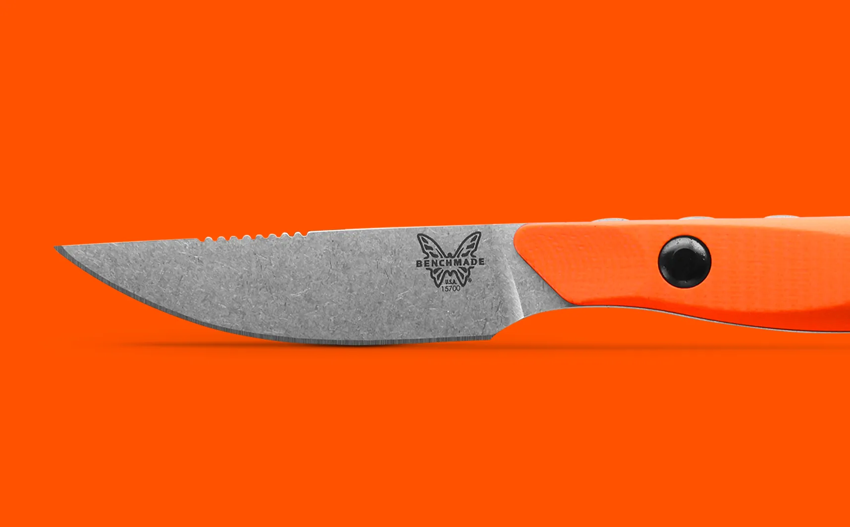 Benchmade 15700 Flyway Fixed Blade Knife Orange G-10 2.7" Satin