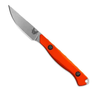 Benchmade 15700 Flyway Fixed Blade Knife Orange G-10 2.7" Satin
