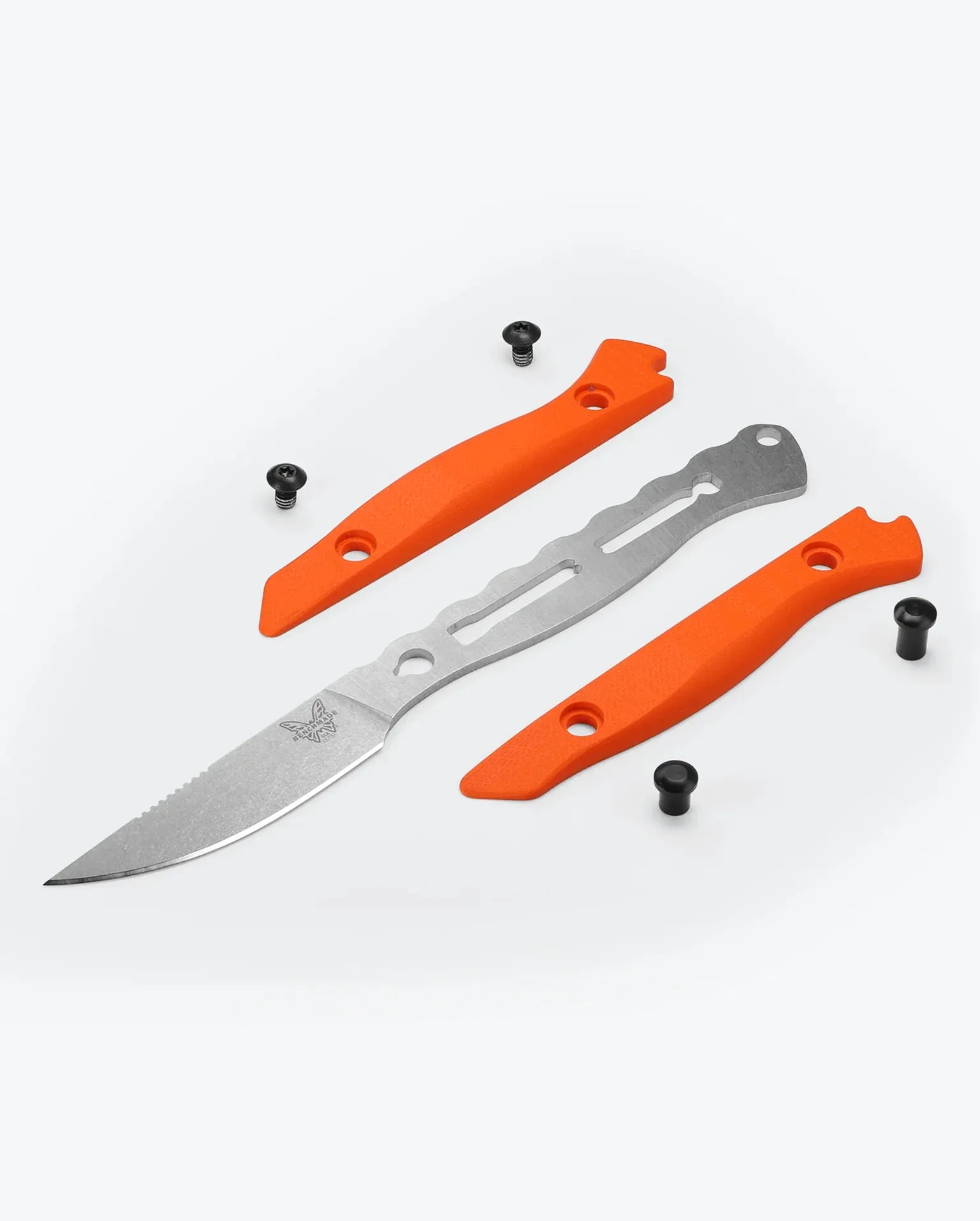 Benchmade 15700 Flyway Fixed Blade Knife Orange G-10 2.7" Satin