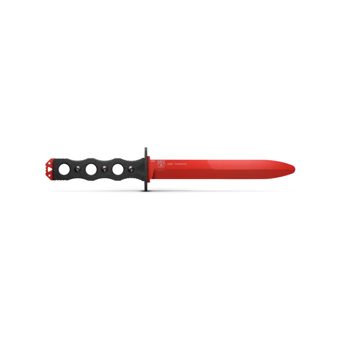 Benchmade 185T SOCP Fixed Blade 6.85" Trainer Black G10 Red Stainless Knife