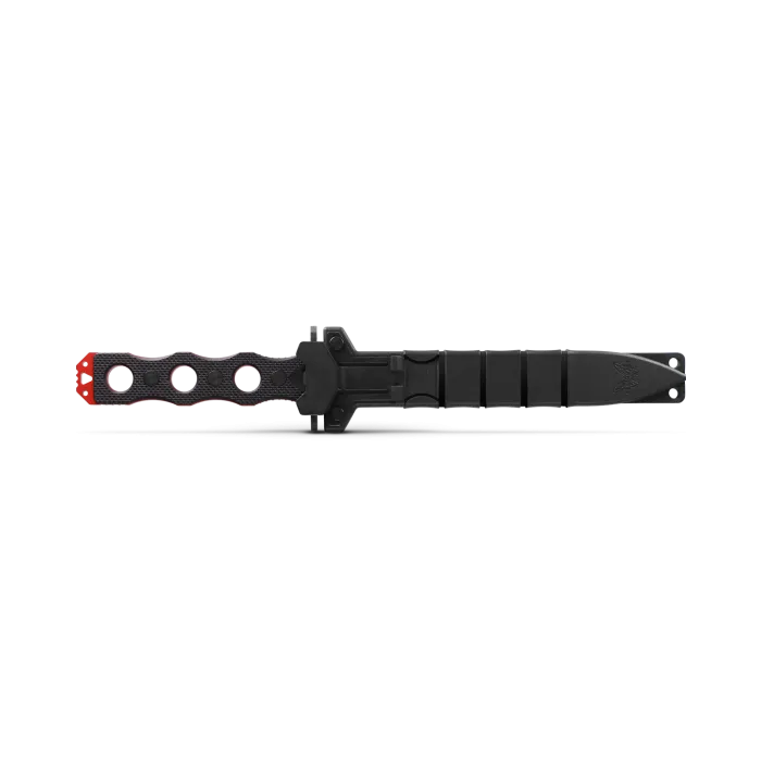 Benchmade 185T SOCP Fixed Blade 6.85" Trainer Black G10 Red Stainless Knife