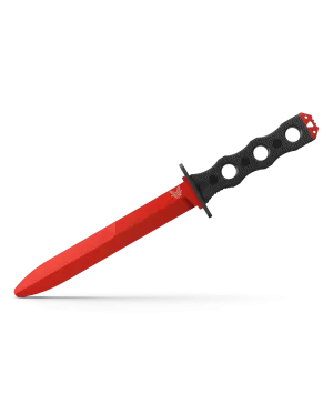 Benchmade 185T SOCP Fixed Blade 6.85" Trainer Black G10 Red Stainless Knife