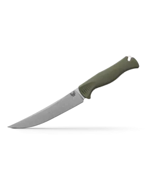 Benchmade Meatcrafter Dark Olive Santoprene 6.09" Fixed Knife (15500-04)