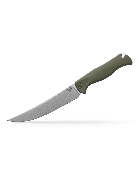 Benchmade Meatcrafter Dark Olive Santoprene 6.09" Fixed Knife (15500-04)