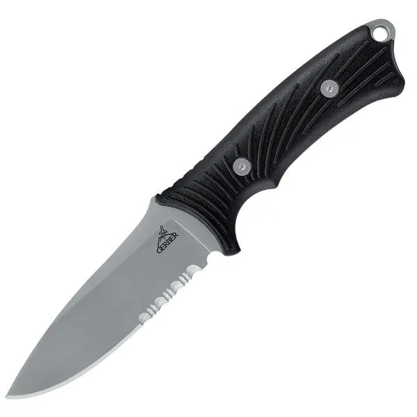 Big Rock Camp Knife, Black GFN Handle, ComboEdge w-Sheath