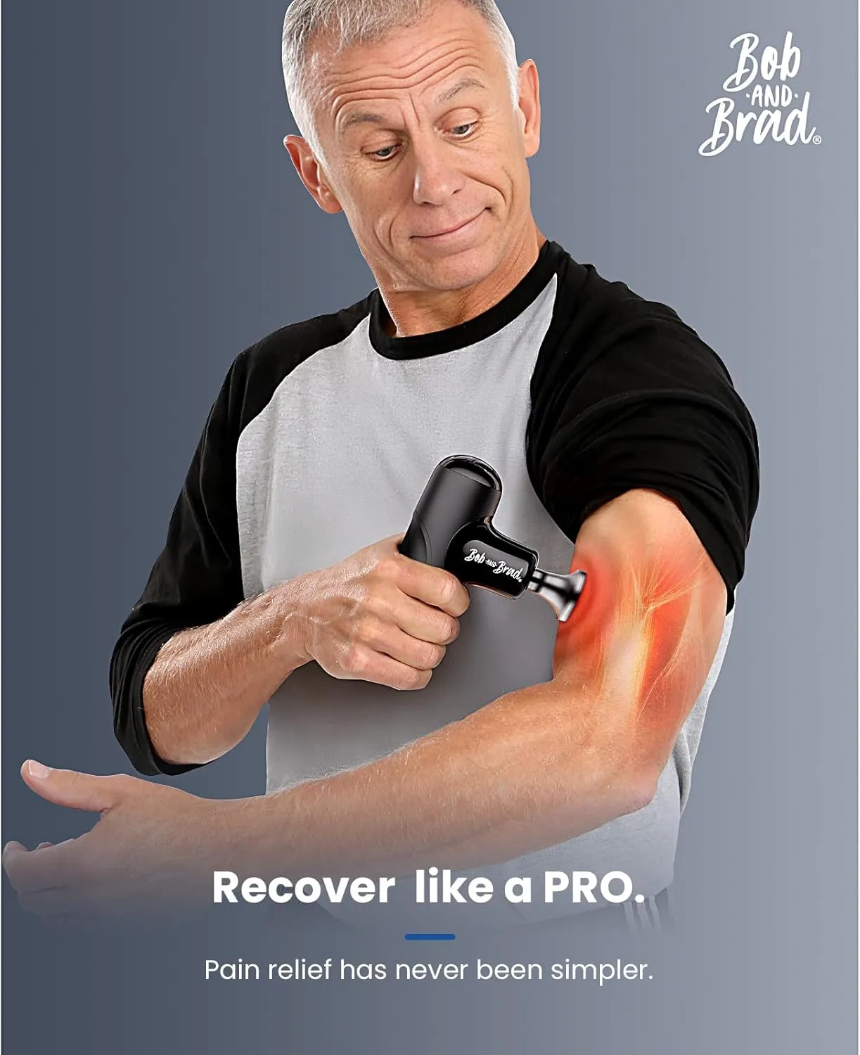 BOB AND BRAD Q2 Max Mini Massage Gun with Metal Head, Pocket-Sized Deep Tissue Massager Gun for Athletes, Professional Portable Percussion Muscle Massager Gun, FSA and HSA Eligible