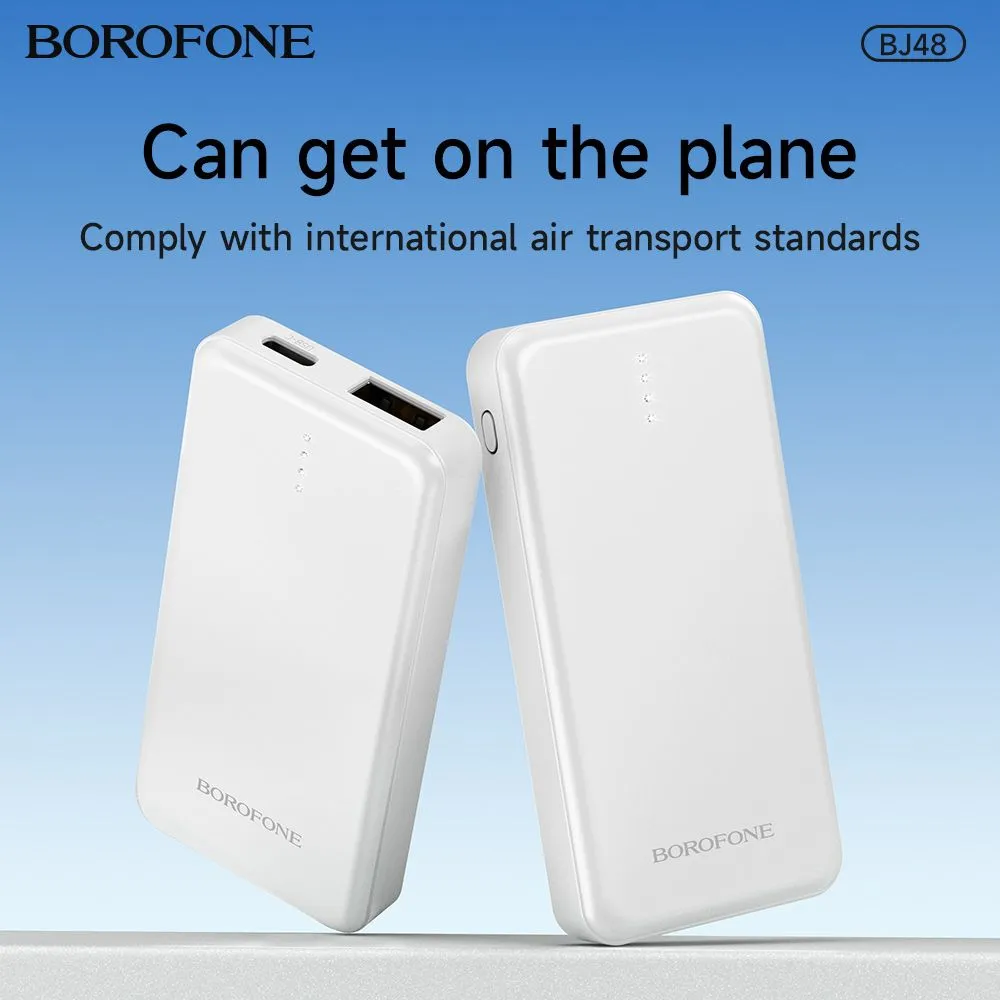 BOROFONE BJ48 Mini Portable 2500 mAh Power Bank - White