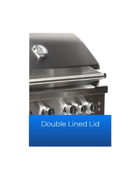 Broilmaster B-Series Built-In Deluxe 40" Stainless Propane Gas Grill Head - BSB405P