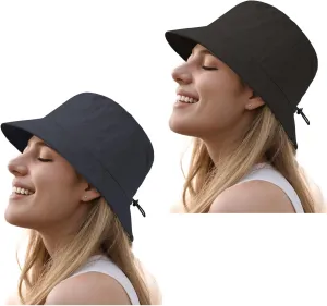 Bucket Sun Hat for Women&Man, UPF50 /Lightweight/Quick-Dry/Waterproof Fishing Hat for Fishing/Camping/Gardening