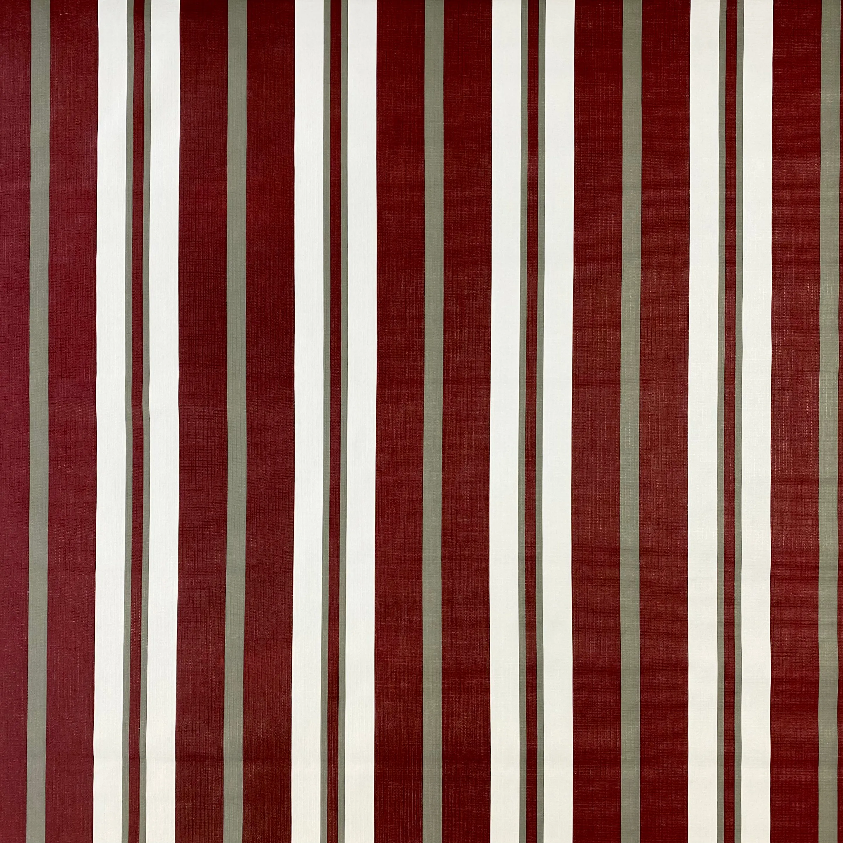 Burgundy, Grey, White Stripe