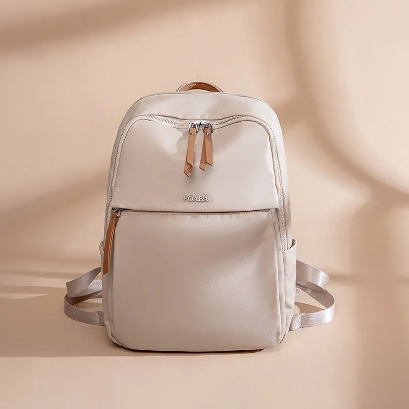 Business Travel Large Capacity Oxford Backpack Waterproof Lightweight Nylon Backpack Multi-Functional Commuter Travel Laptop Bag