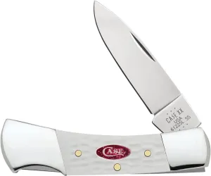 Case XX WR Pocket Knife Lockback SparXX Jigged White Synthetic Item #60199 (61225L SS) 3 5/8" Inches Closed