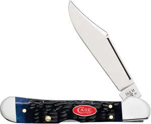 Case XX WR POCKET KNIFE NAVY BLUE JIGGED BONE MINI COPPERLOCK®, ITEM 6891, LENGTH CLOSED 3 5/8 INCH (61749L SS)