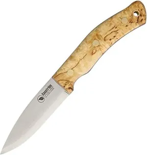 Casstrom No.10 SFK - 14C28N/Scandi/Curly Birch/Firesteel - Fixed