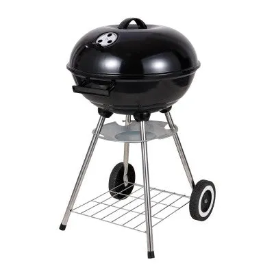 Charcoal Grill with Cover and Wheels