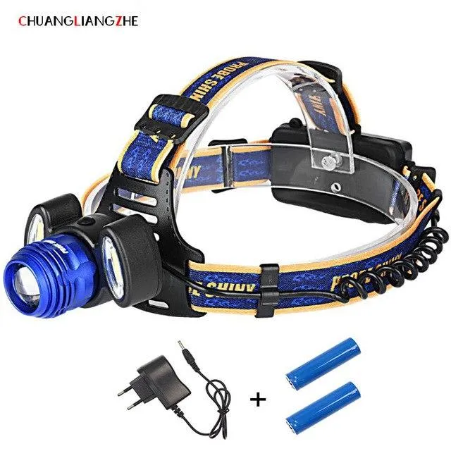 CHENGLIANGZHE LED headlamp outdoor 25W battery 18650 rechargeable headlamp fishing lamp super bright miner's lamp flashlights