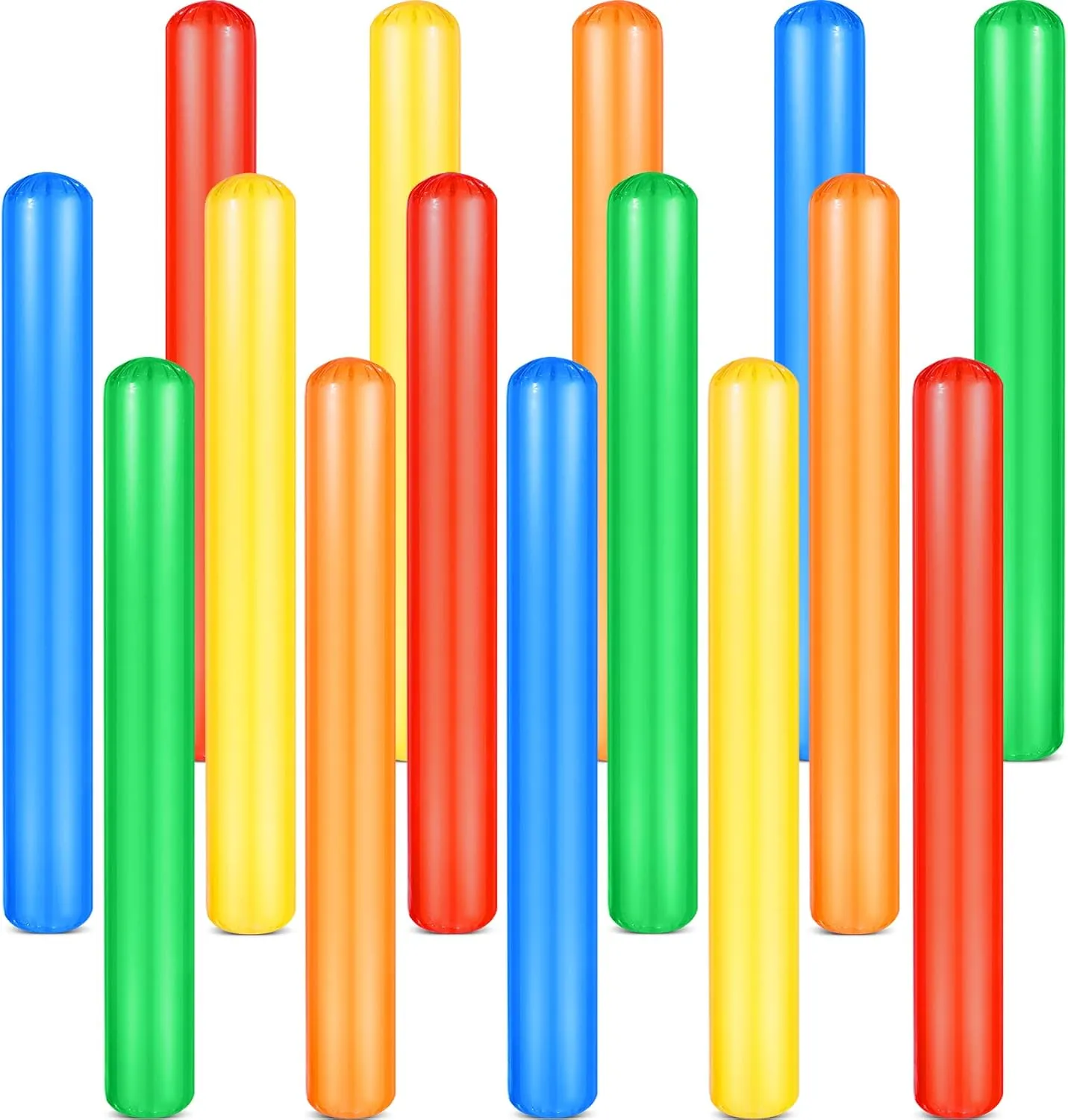 Chivao Pool Inflatable Sticks 41.3 Inch Noodles Colorful PVC Swimming Noodles for Adults Float, Water Games Toy for Beaches & Pool Parties