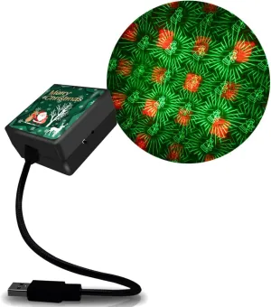 Christmas Night Light, USB Portable Adjustable Projector Atmosphere Lights for Indoor, Party - (Merry Christmas D)