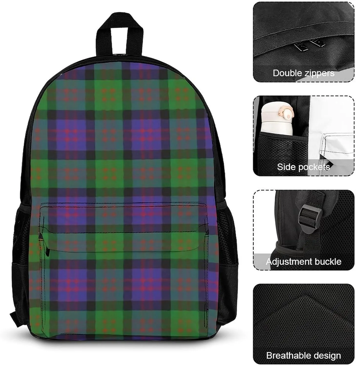 Clan MacDonald Donald Lightweight Pocket Backpack Crossbody Lunch Bag Set Unisex