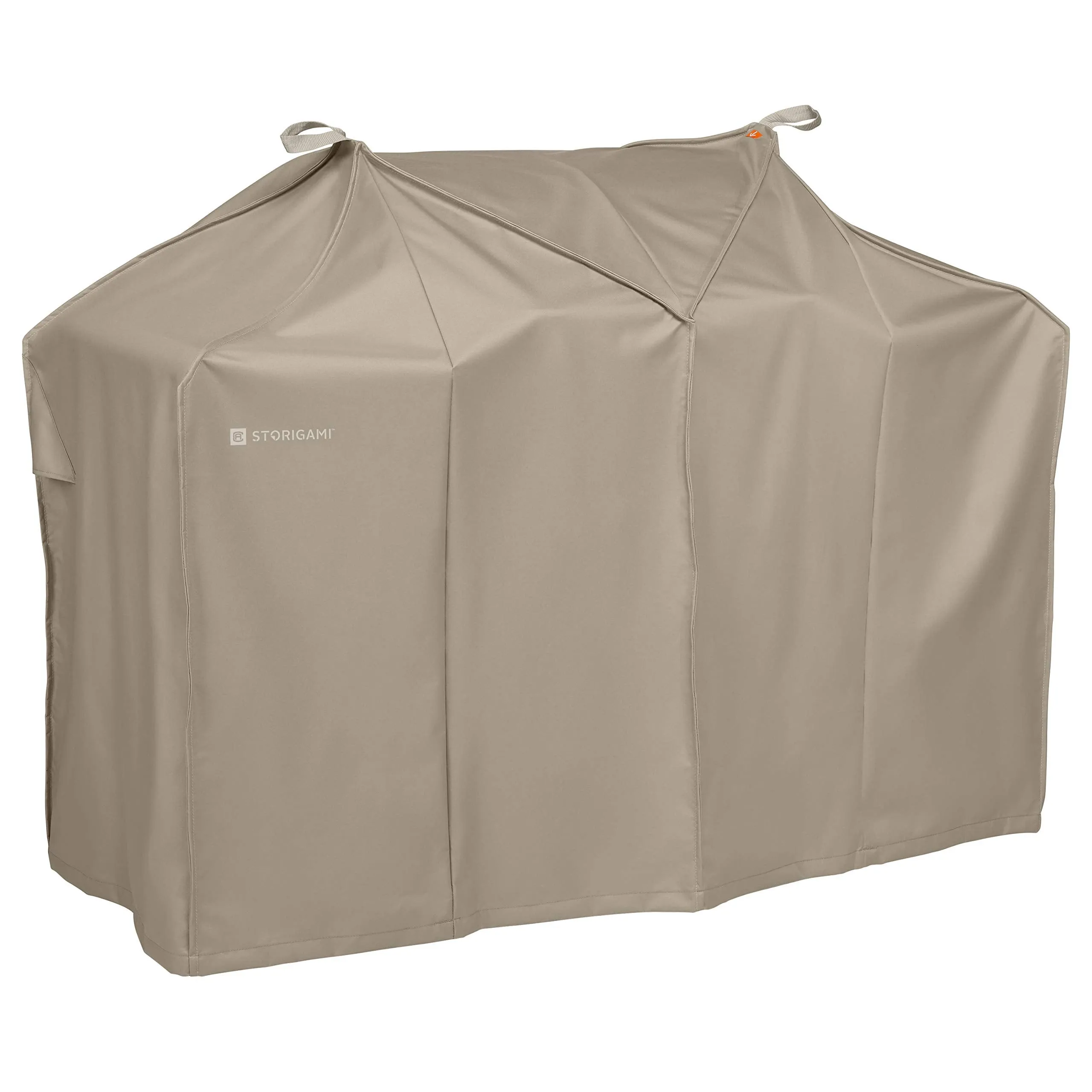 Classic Accessories Storigami Easy Fold Water-Resistant 70 Inch BBQ Grill Cover, Goat Tan