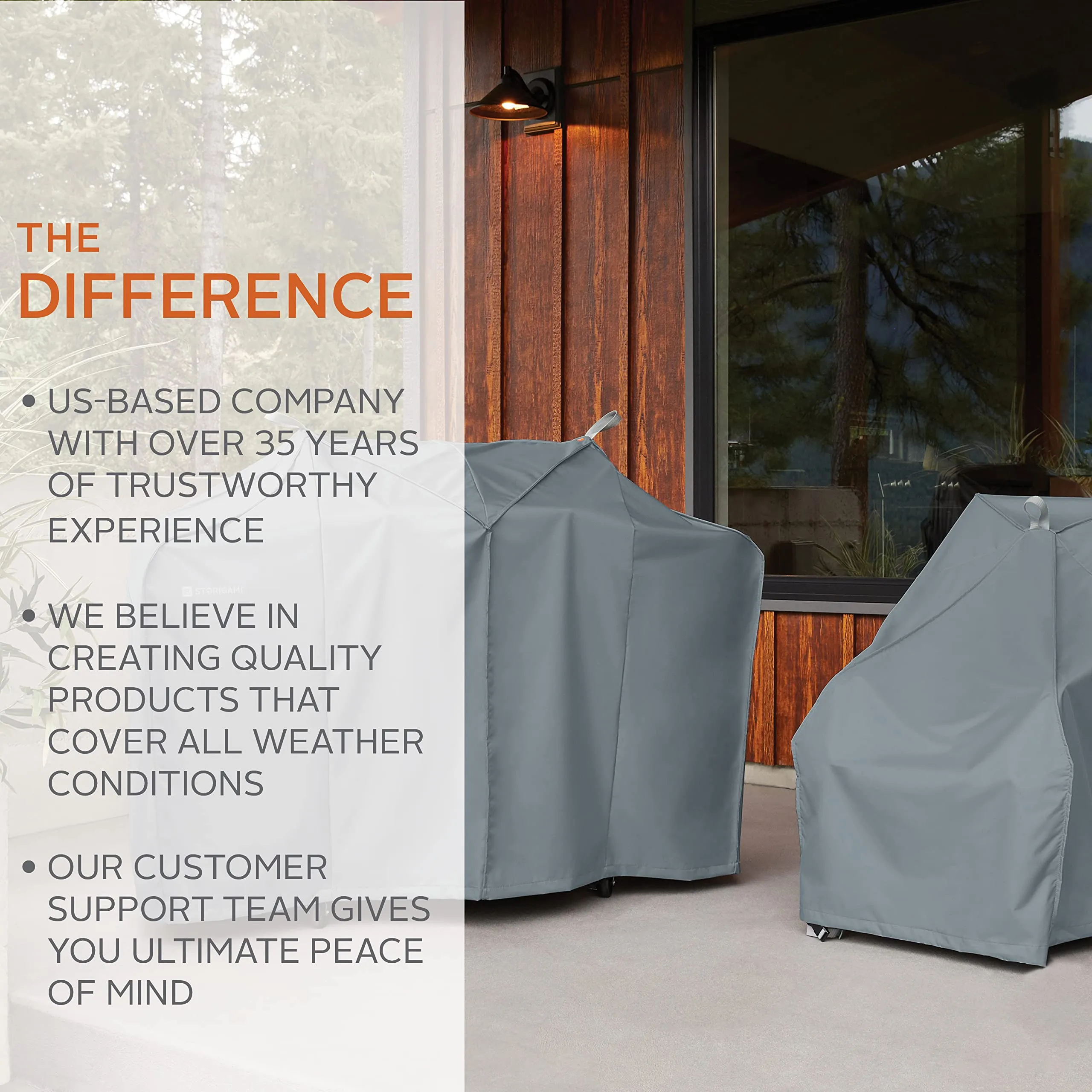 Classic Accessories Storigami Easy Fold Water-Resistant 70 Inch BBQ Grill Cover, Goat Tan
