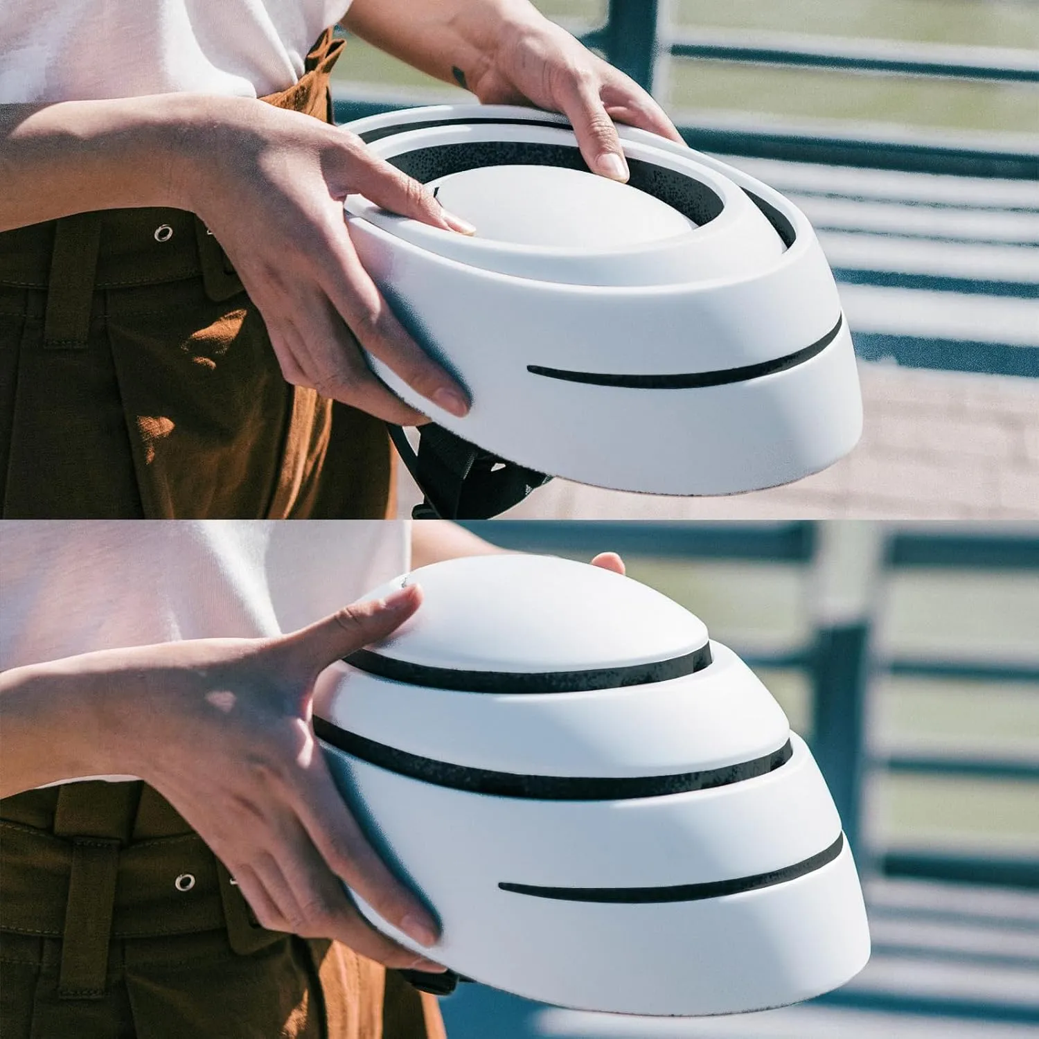 CLOSCA. Folding Helmet. Adult Bicycle Helmet. Bike Helmet and Electric Scooter Helmet. Commuter Helmet. Collapsible Helmet. Helmet for Women and Helmet for Men
