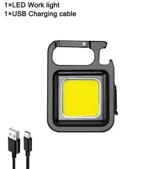 COB  Mini LED Portable Keychain Flashlight Multifunction