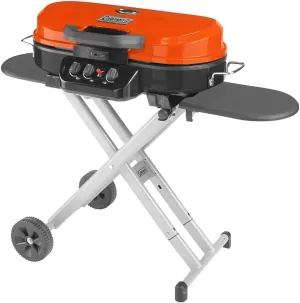 Coleman RoadTrip 285 Portable Stand-Up Propane Grill with 3 Adjustable Burners & Instastart Ignition, 20,000 BTUs of Power for Outdoor Cooking