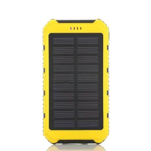 Color: Yellow - Roaming Solar Power Bank Phone or Tablet Charger