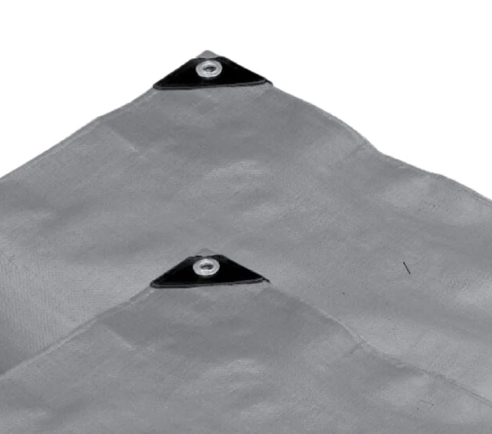 COMFITWEAR Super Heavy Duty Tarp Cover Reinforced Grommet Multi-Purpose Pool Cover Boat Tarp Camping Tarp UV Resistant Waterproof Tarpaulin Canopy Tent Waterproof Tarp Cover (Silver-Black, 20' X 40')