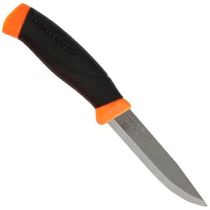 Companion, Orange-Black Rubber Handle, Plain w-Sheath