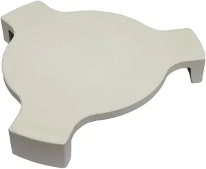 Conveggtor Big Green Egg Plate Setter Heat Deflector with 3 Legs, Setter, Smoking Stone for 18 in Large Grill, Kamado Chargriller Akorn Kamado, White