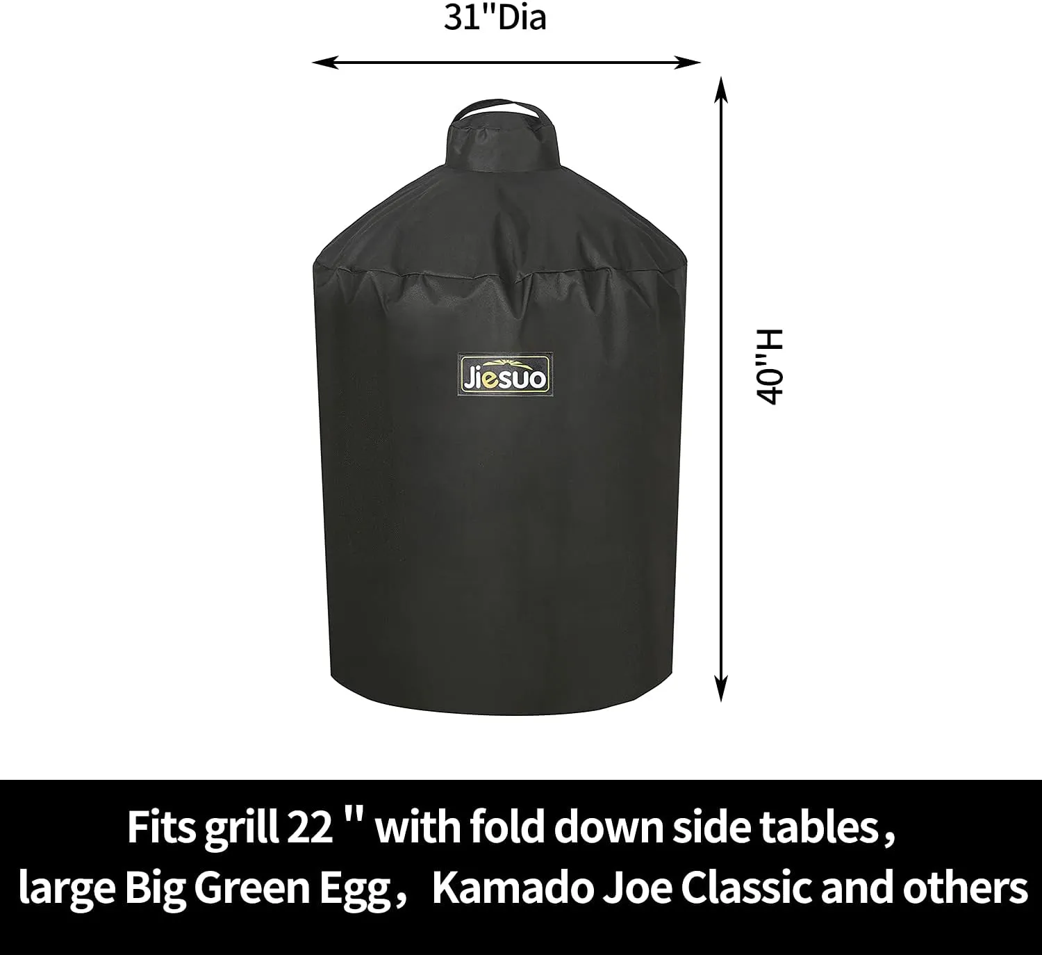 Cover for Large Big Green Egg, Grill Accessories for Large Big Green Egg, Heavy Duty Waterproof Grill Cover