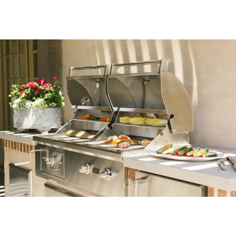 Coyote C1HY50NG 50 Inch Built-in Charcoal and Gas Dual Fuel Hybrid Grill