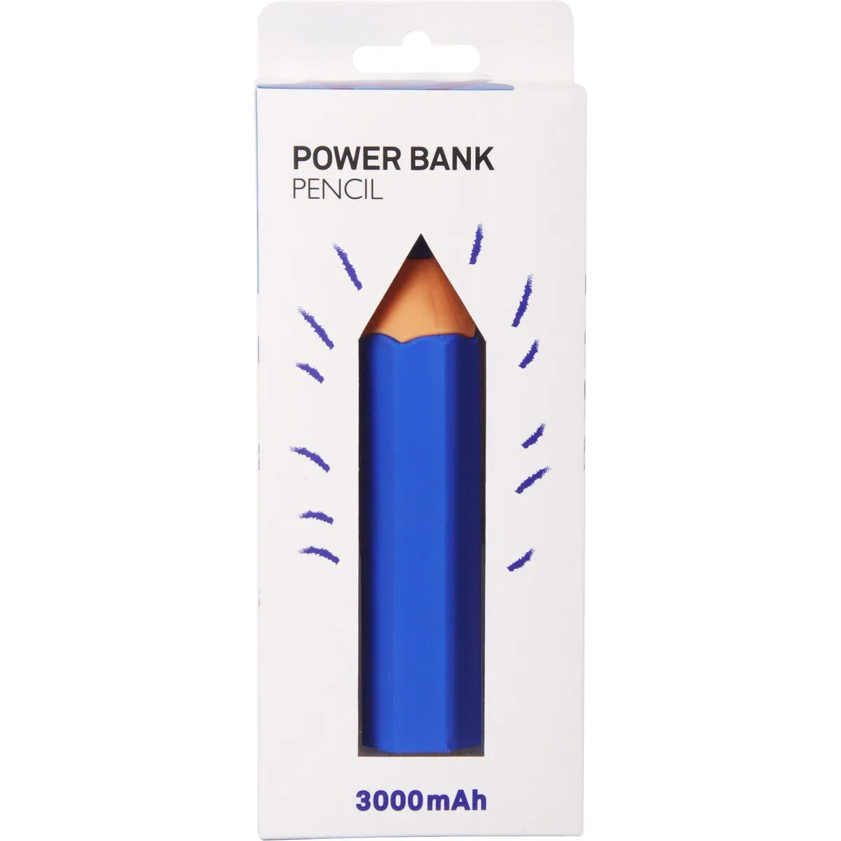 Crest Pencil Powerbank - Blue - Green - Purple - Red - Yellow