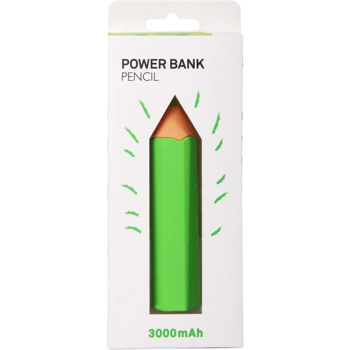 Crest Pencil Powerbank - Blue - Green - Purple - Red - Yellow