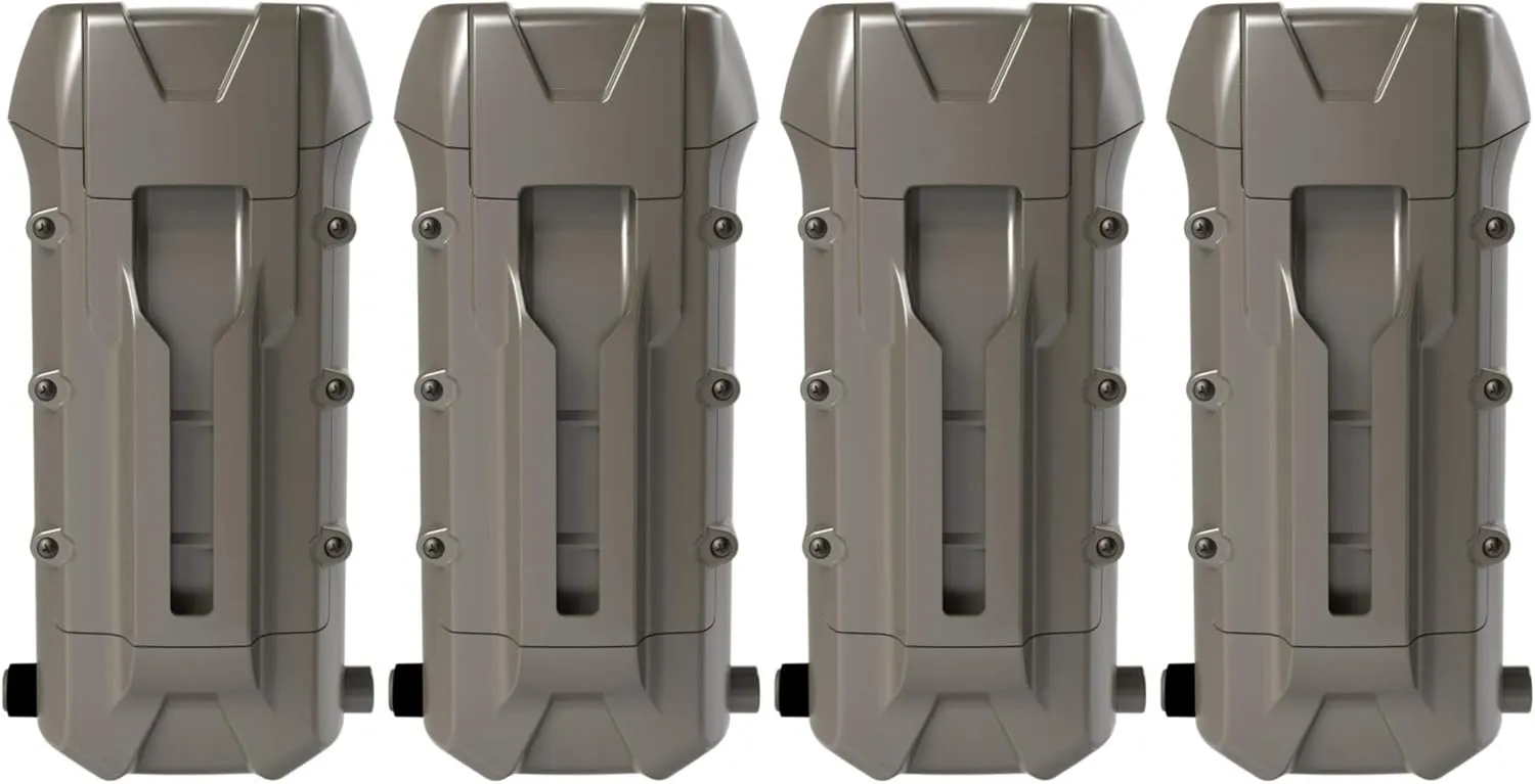 Cuddeback Dual Power Bank 4-Pack Bundle, Extends Battery Life for all CuddeLink and Dual Cell Trail Cameras (4 Items)