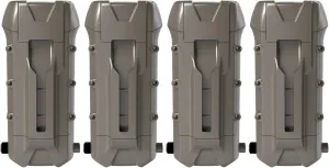 Cuddeback Dual Power Bank 4-Pack Bundle, Extends Battery Life for all CuddeLink and Dual Cell Trail Cameras (4 Items)
