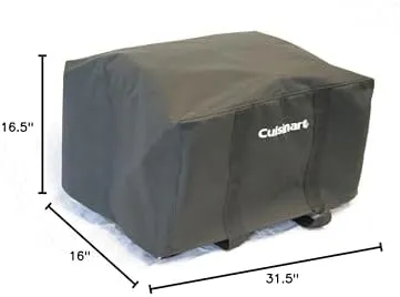 Cuisinart Portable Gas Grill with 150 sq. in. Cooking Surface and Tote Cover - Portable Tabletop Propane Grill for Camping, Tailgating