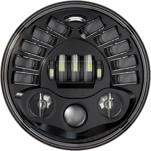 Custom Dynamics - 2014-2023 Indian - 7" Adaptive Headlamp- Black